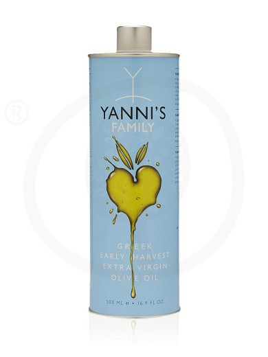 «Family» extra virgin olive oil from Chalkidiki "Yannis" tin 16.9fl.oz