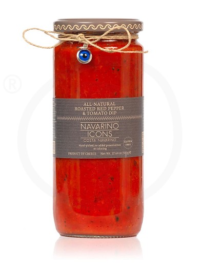 Gluten-free roasted red pepper & tomato spread, from Messinia "Navarino Icons" 17.6oz