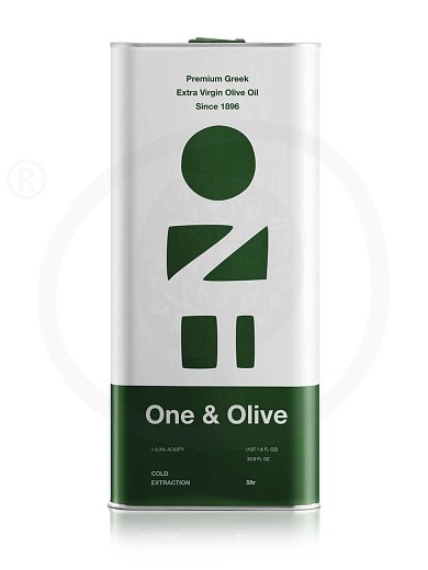 Εξαιρετικό παρθένο ελαιόλαδο «One & Olive» Μεσσηνίας "Olive Ergo Anagnostopoulos" 3lt