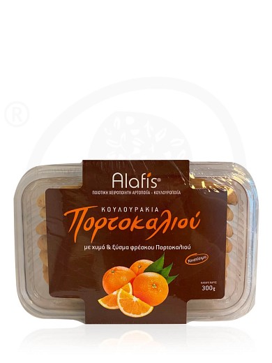 Handmade orange biscuits from Attica "Alafis" 300g