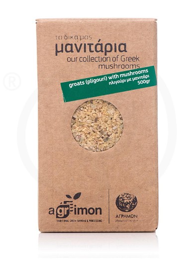 «Bulgur Wheat» traditional pasta with mushrooms, from Serres "Agrimon" 500g