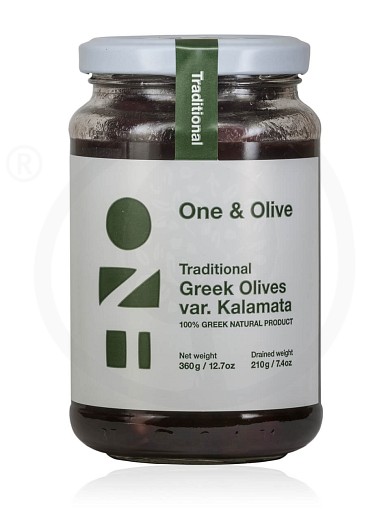 Παραδοσιακές ελιές Καλαμών «One & Olive» "Olive Ergo Anagnostopoulos" 360g